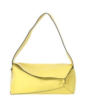 Loewe Puzzle Hobo Bag in Yellow Calfskin Leather