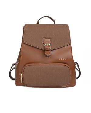 Women’s Small Backpack, Stylish Work School Rucksack Bag in Tan