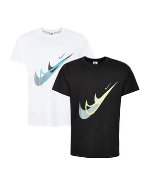 2 Pack Nike Sportswear Graphic T Shirt White/Black