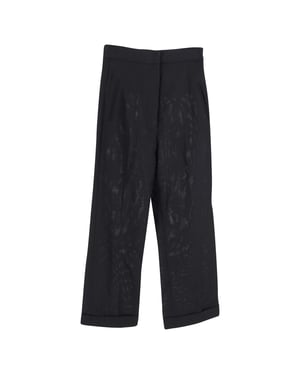Jacquemus La Riviera raka byxor i svart polyester