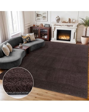 Muratap Comfy premium luxe effen vloerkleed wasbaar uni 200x290 cm