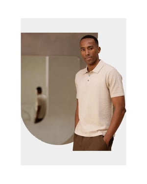 R2 Amsterdam Polo heren knitted polo 128.knitpolo.002/045