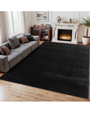 Muratap Comfy soft effen vloerkleed wasbaar uni 400x500 cm