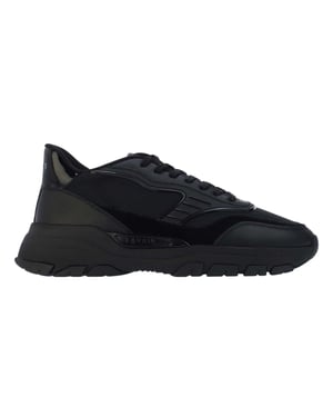 Lavair Heren Pacific 2.0 Leren Trainers (Zwart)