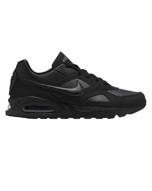 Nike Heren Air Max Leren Sneakers (Triple Black)