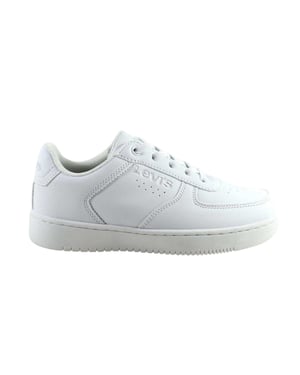 Levis Kinder/Kinder Union Leren Trainers (Wit)