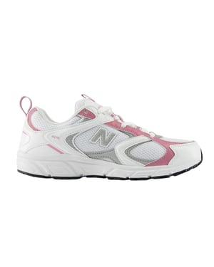 New Balance Dames 408 V1 leren sportschoenen (Wit/Roze)