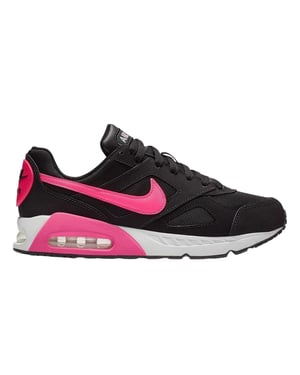 Nike Meisjes Air Max Ivo Leren Trainers (Zwart/roze)