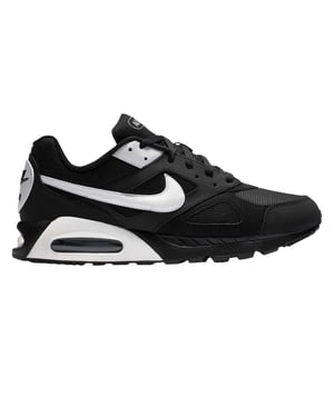 Nike Heren Air Max Leren Sneakers (Zwart/Wit)