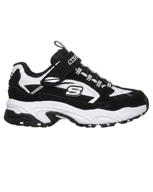 Skechers Lage sneakers voor kinderen (Zwart, Wit)