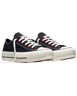 Converse Dames/Dames Chuck Taylor Canvas Platform Schoenen (Zwart)