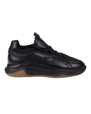 Lavair Heren Creator Premium Leren Trainers (Zwart)