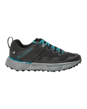 Columbia Dames/Dames Facet Leren Trainers (Zwart/Teal)