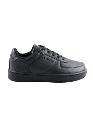 Levis Kinder/Kinder Union Leren Trainers (Zwart)