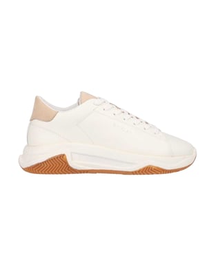 Lavair Volwassen nappalederen sportschoenen met dikke zool (Wit)