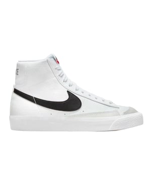 Nike Kinderen Blazer 77 Leer Hoge Sneakers (Wit/ZWart)