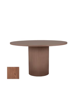 LABEL51 - Eetkamertafel Oliva - Walnoot - 130x130x75cm