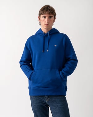 Regular Fit Long Sleeve Regular Fit Pullover Hoodie in Purple