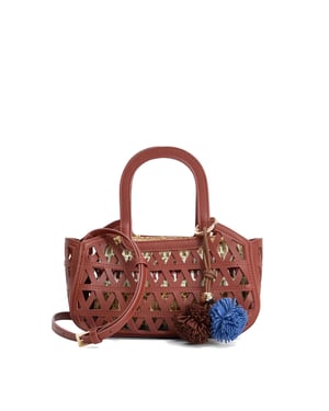 Dune Accessories Dundee - Textured Raffia Grab Handle Bag