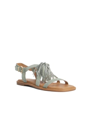 Dune Ladies Lysia - Suede Tasselled Sandals
