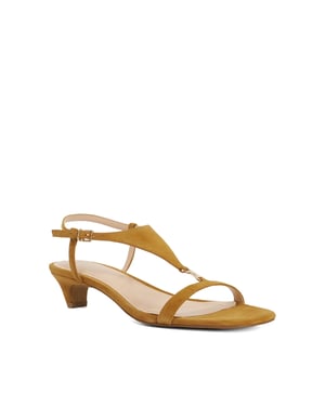 Dune Ladies Monacos - Leather Kitten Heel T-Bar Sandals