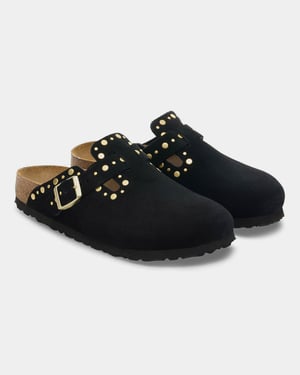 Boston Black Clogs in Black
