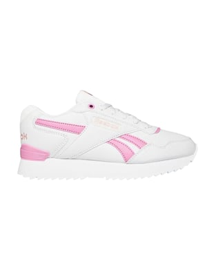 Reebok Kvinnors Royal Glide Platta Träningsskor (Grå/Rosa)
