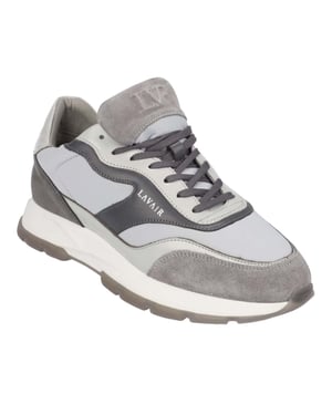 Lavair Heren Aequora Leren Trainers (Grijs)