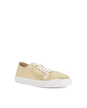 Dune Ladies Ellvie - White Leather Trainers