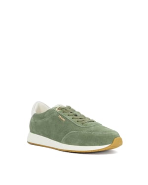Dune Ladies Ettah - Suede Lace-Up Runner Trainers