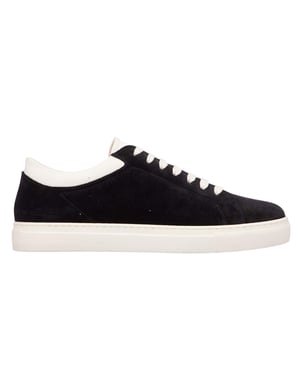 Emporio Armani EA7 Dames/Dames Suède Trainers (Blauw/Wit)