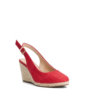 Dune Ladies Wf Capable - Wide Fit Leather Wedge Heel Sandals