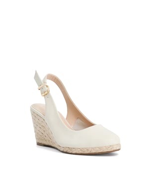 Dune Ladies Wf Capable - Wide Fit Leather Wedge Heel Sandals