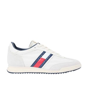 Tommy Jeans Suède hardlooptrainers heren (Ivoor)