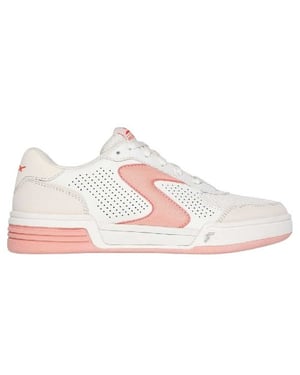 Skechers Dames Viper Classic Flat Court Sneakers (Off White)