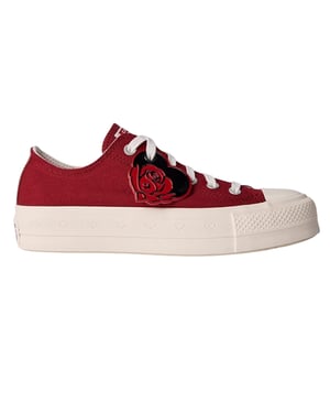 Converse Dames/Dames Chuck Taylor Canvas Platform Schoenen (Rood)