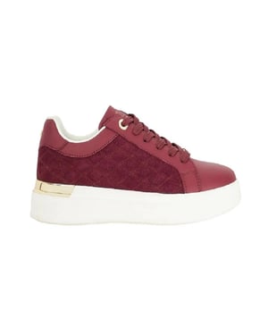 Dune London Dames/Dames Elba Suède Platform Trainers (Bourgondië)