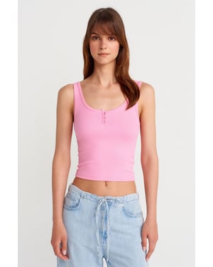 Slim Fit Crop Cami Blouse