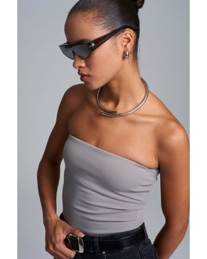 Strapless Bodycon Bandeau Blouse