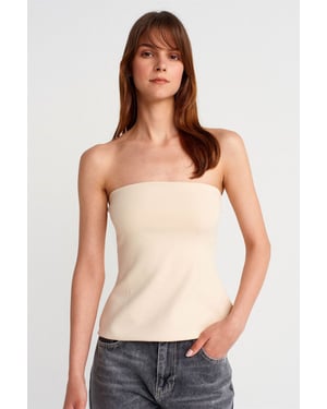 Strapless Slim-fit Bandeau Blus