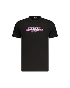 Ice Iceberg Beachwear Logo Svart T-shirt