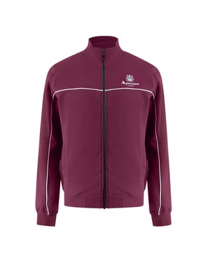 Aquascutum Active Piping Mock Neck Cordovan Fleece