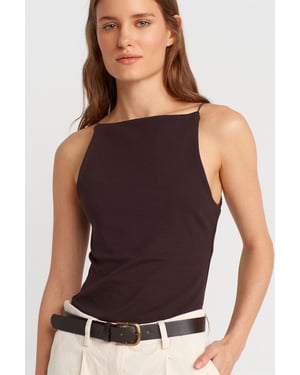 Slim-Fit Halterhals Jerseytop