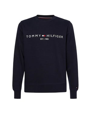 Tommy Hilfiger Heren Established Crew Neck Regular Sweater (Lichtblauw)