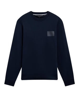Ted Baker Katoenen sweater heren (Marine)