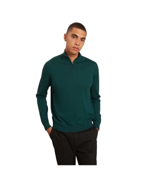 Ted Baker Heren Merino Wol Pullover (Groen)