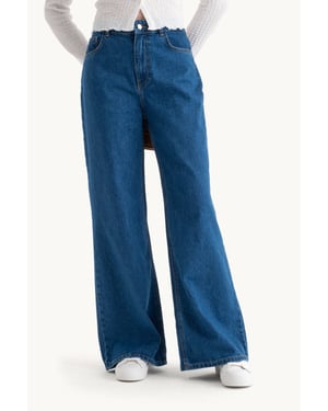 High Waist Super Wide Leg Jeans