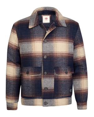 Petrol Industries - Heren Geruit bomberjack steelvalley - Blauw