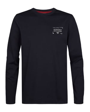 Petrol Industries - Heren Longsleeve met print forgewall - Blauw