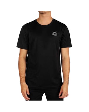 Kappa Heren Normaal T-Shirt (Zwart)